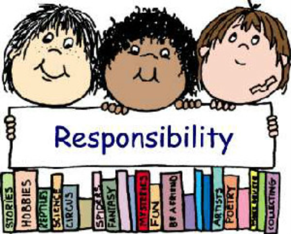 Personal Responsibility Clipart For Kids